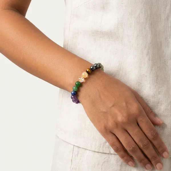 Black_Multi_Color_Natural_Stone_Chakra_Healing_Crystal_Beaded_Bracelet_For_Unisex