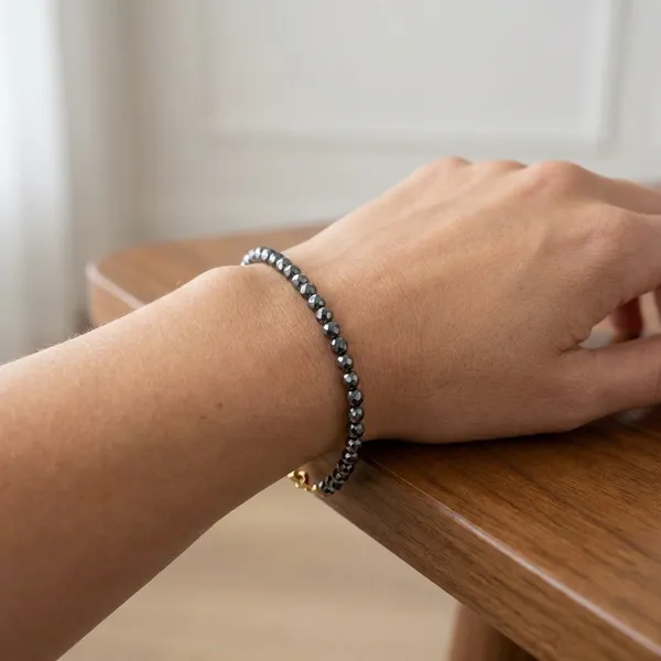 Black_Pyrite_Anklete_Beaded_For_Unisex