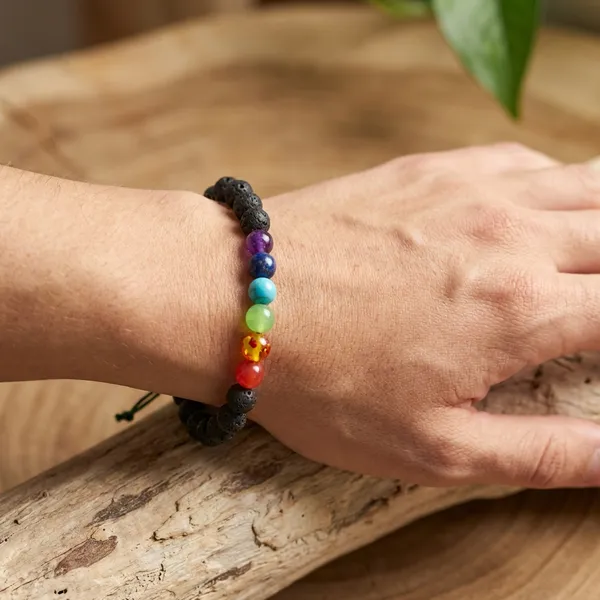 Grey_Natural_Lava_Stone_7_Chakra_Healing_Bracelet_With_Colorful_Crystal_Beads_For_Unisex