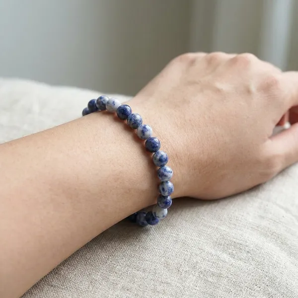 Blue_Natural_Sodalite_Gemstone_Beaded_Bracelet_Set_For_Unisex