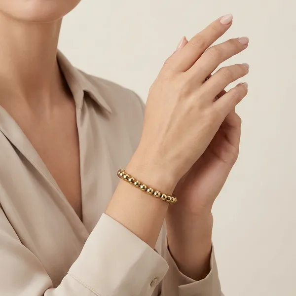 Gold_Hamitite_Beaded_Bracelet_For_Women