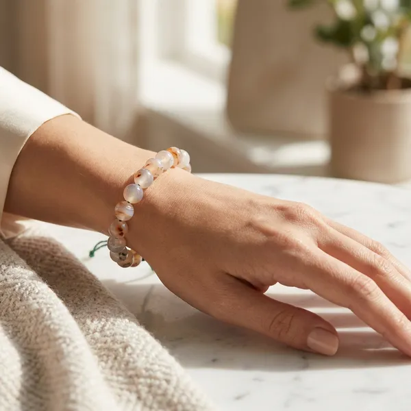 White_Agate_Crystal_Bracelet_For_Women