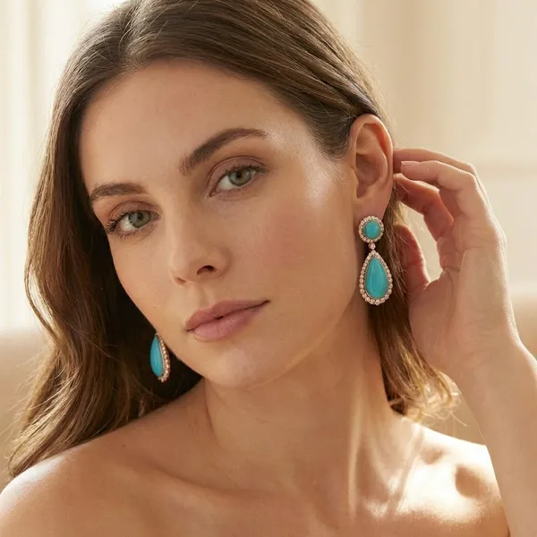 Elegant_Turquoise_Stone_Drop_Earrings_With_Diamond_Like_Halo