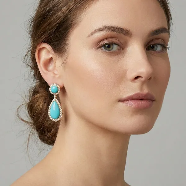 Elegant_Turquoise_Stone_Drop_Earrings_With_Diamond_Like_Halo