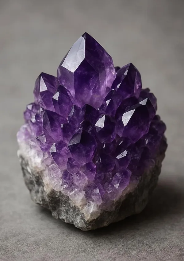 Natural_Amethyst_Crystal_Cluster_On_Matrix_Base_Purple_Quartz_Geode_Specimen
