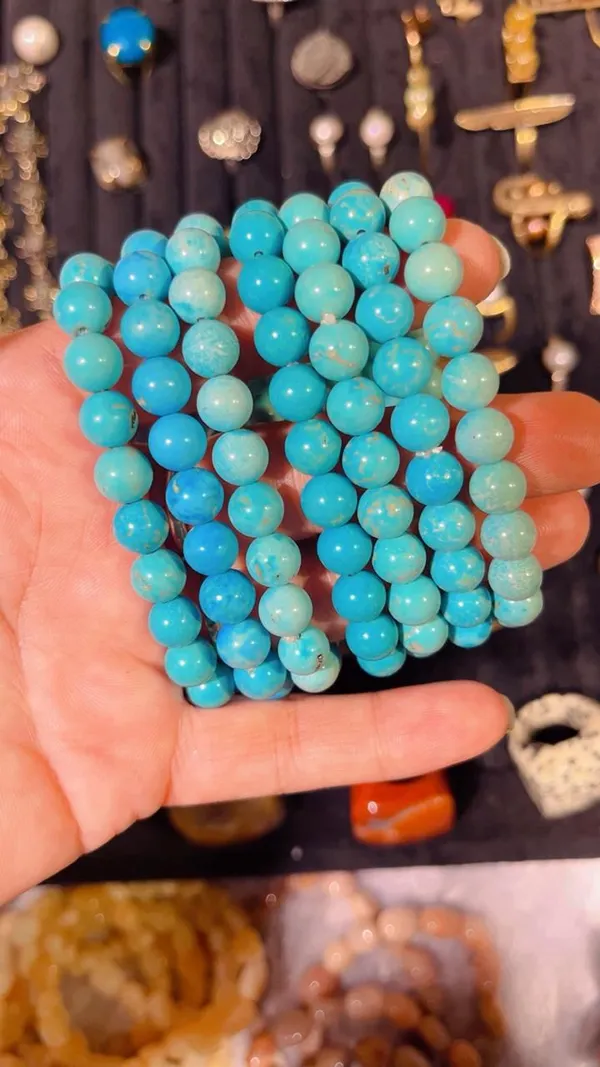 Blue_Turquoise_Blue_Beaded_Stretch_Bracelets_For_Unisex