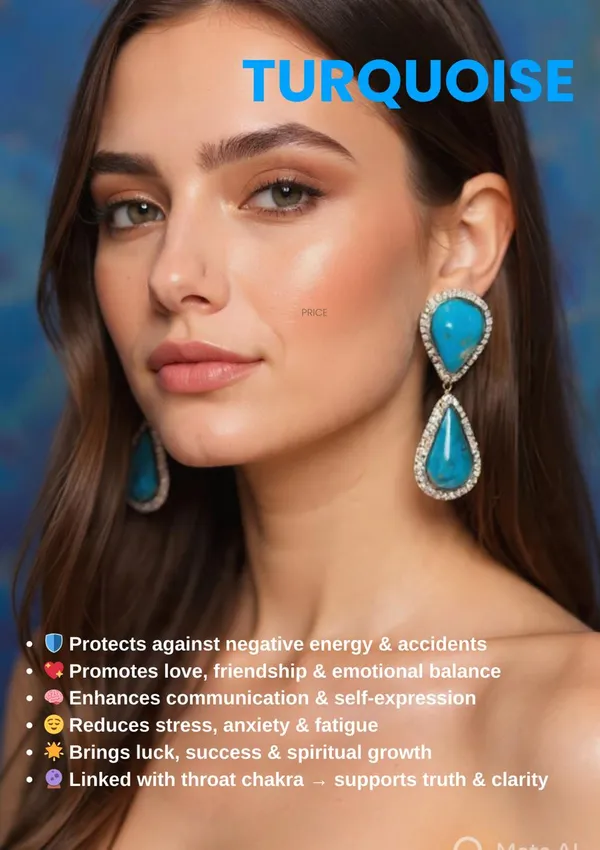 Turquoise_Blue_Crystal_Bordered_Teardrop_Statement_Earrings