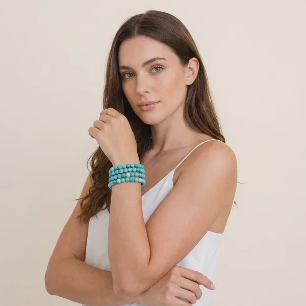 Turquoise_Calm_Bracelet_Handcrafted_Natural_Stone_Beaded_Bracelet