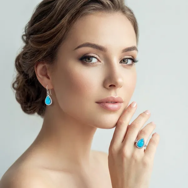 Turquoise_Stone_Jewelry_Set_Ring_And_Earrings