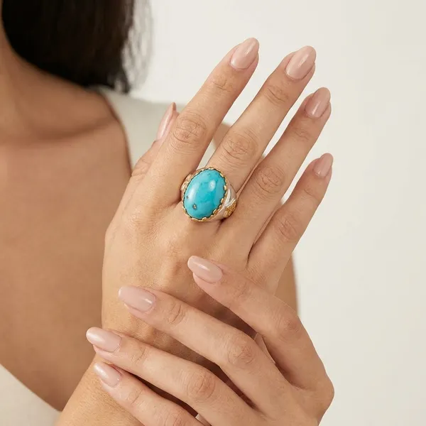 Turquoise_Stone_Ring_With_Gold_Tone_Detailing_Spiritual_And_Healing_Jewelry