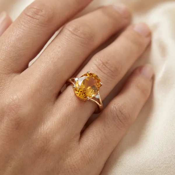 Natural_Yellow_Topaz_Gemstone_Ring_In_Gold_Plated_Setting