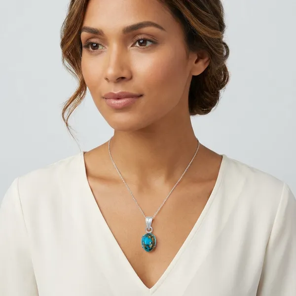 Sterling_Silver_Natural_Turquoise_Stone_Pendant