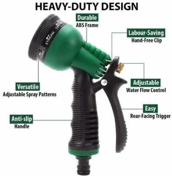 1/2_Inch_(12.5_MM)_Water_Hose_Pipe_Wth_8_Pattern_Water_Spray_Gun_For_Gardening,_Car_Washing,_Home_Use