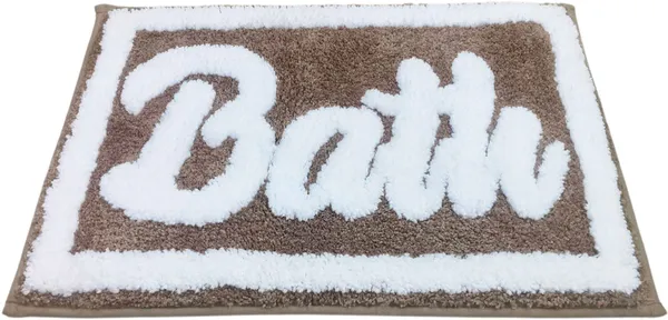 Brown_Microfiber_Text_Rectangular_Mat_For_Door_And_Floor