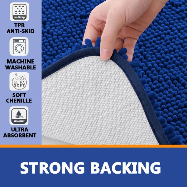 Pack_Of_2_Dark_Blue_Microfiber_Solid_Rectangular_Mat_For_Door_And_Floor