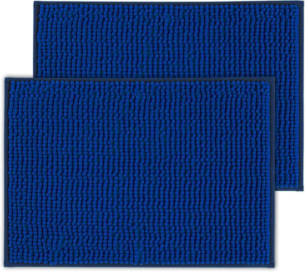 Pack_Of_2_Dark_Blue_Microfiber_Solid_Rectangular_Mat_For_Door_And_Floor