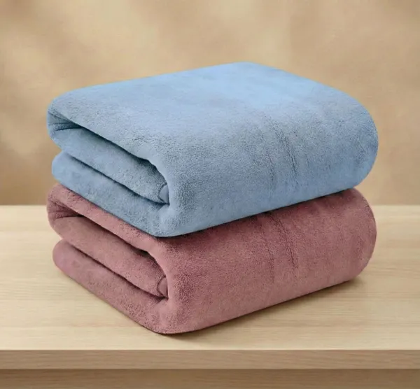 Pack_Of_2_Blue_&_Pink_Microfiber_Towel_Set_For_Unisex