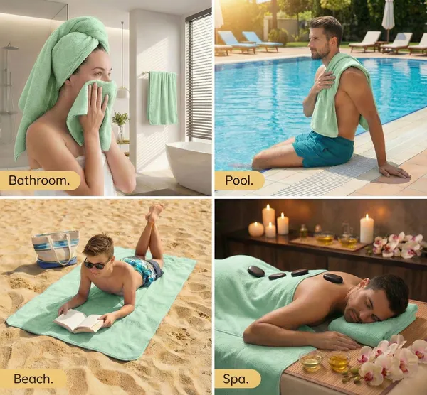 Pack_Of_2_Green_Microfiber_Towel_For_Unisex