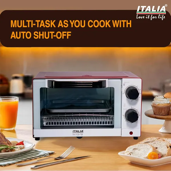 ITALIA_9_Litre_1000W_Oven_Toaster_Griller_(OTG)_|_Compact_Oven_for_Baking,_Grilling_&_Toasting_|_Adjustable_Temperature_Control_&_30-Min_Timer