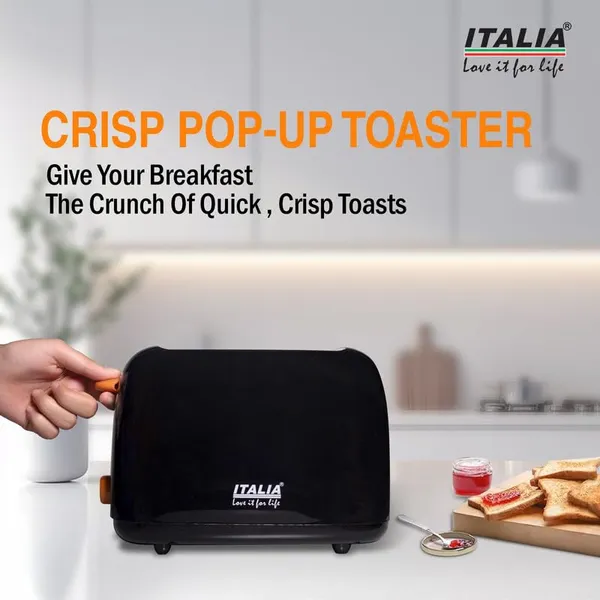 ITALIA_750W_2-Slice_Pop-Up_Toaster_|_6_Browning_Settings_with_Wide_Slots_&_Removable_Crumb_Tray