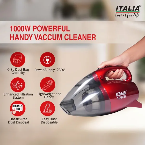 ITALIA_1000W_Powerful_Handy_Vacuum_Cleaner_with_Blower_|_Corded_Bagless_Design_for_Home_&_Car_|_Lightweight,_with_Shoulder_Strap_&_8_Accessories