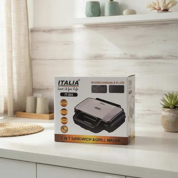 ITALIA_2-in-1_1000W_Sandwich_And_Grill_Maker_|_Interchangeable_Quick-Release_Non-Stick_Plates_for_Easy_Clean_|_Deep_Fill_Toastie_Press,_Panini,_Waffle_Iron_|_1_Year_Warranty