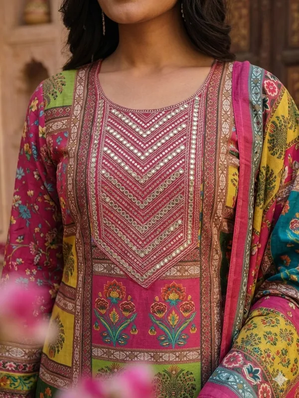 Chinon_Fabric_Semi_Stiched_Suit_With_Chinon_Digital_Print_Mirror_Work_Dupatta_And_Chinon_Garara