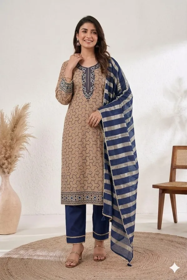 Jaam_Fabric_Unstich_Suit_With_Chanderi_Patta_Dupatta_And_Unstich_Rayon_Bottom
