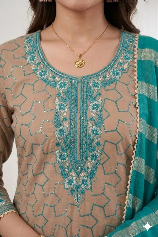 Jaam_Fabric_Unstich_Suit_With_Chanderi_Patta_Dupatta_And_Unstich_Rayon_Bottom
