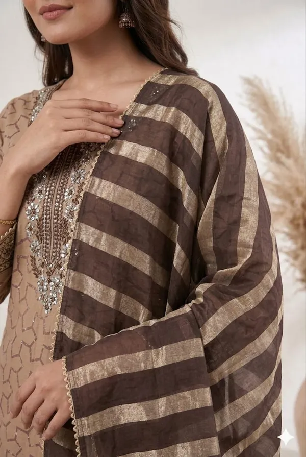 Jaam_Fabric_Unstich_Suit_With_Chanderi_Patta_Dupatta_And_Unstich_Rayon_Bottom