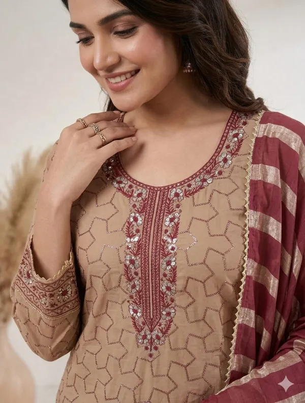 Jaam_Fabric_Unstich_Suit_With_Chanderi_Patta_Dupatta_And_Unstich_Rayon_Bottom