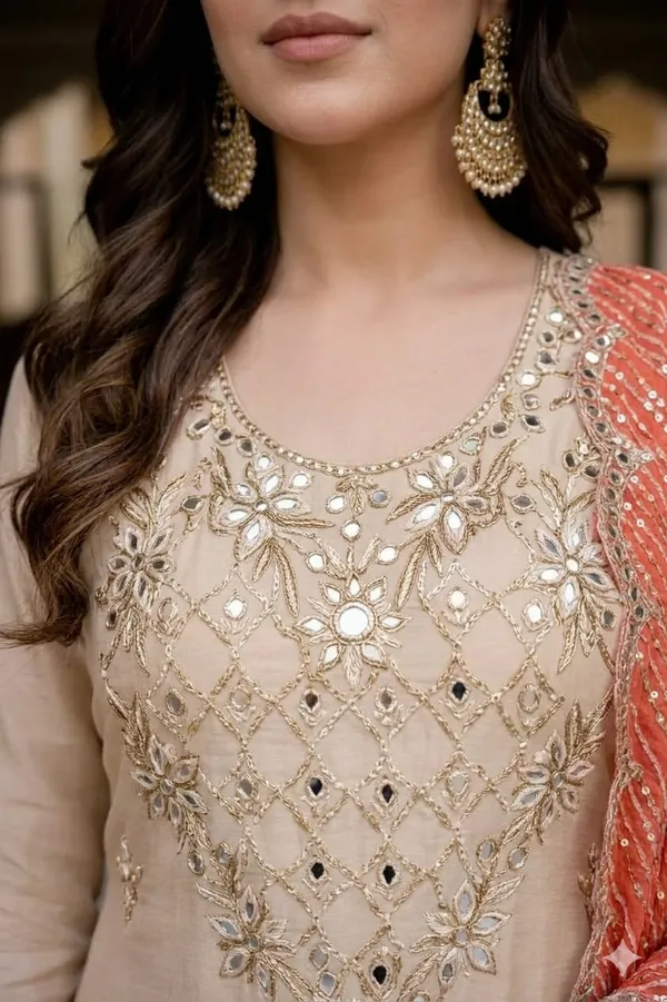 Fendy_Fabric_Semi_Stiched_Suit_With_Fendy_Mirror_Garara_And_Mirror_Dupatta
