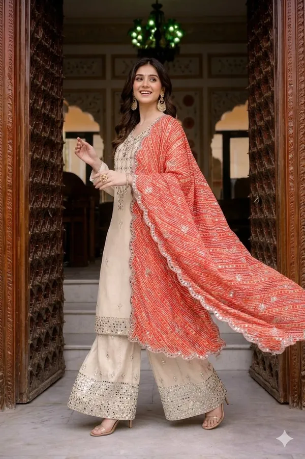 Fendy_Fabric_Semi_Stiched_Suit_With_Fendy_Mirror_Garara_And_Mirror_Dupatta