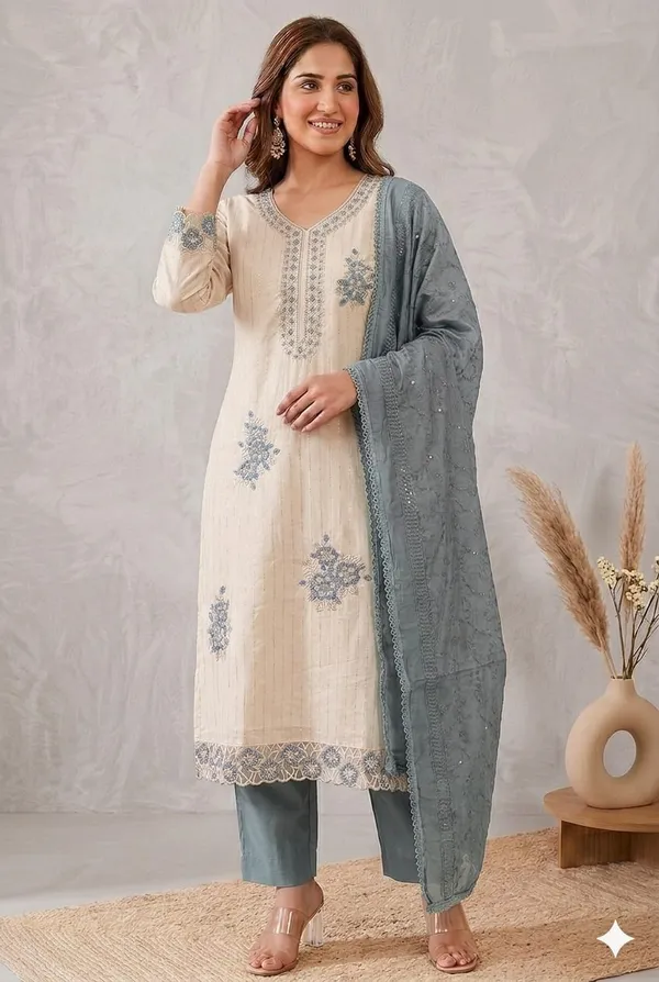 Roman_Fabric_Unstich_Suit_With_Chanderi_Dupatta_And_Unstich_Rayon_Bottom