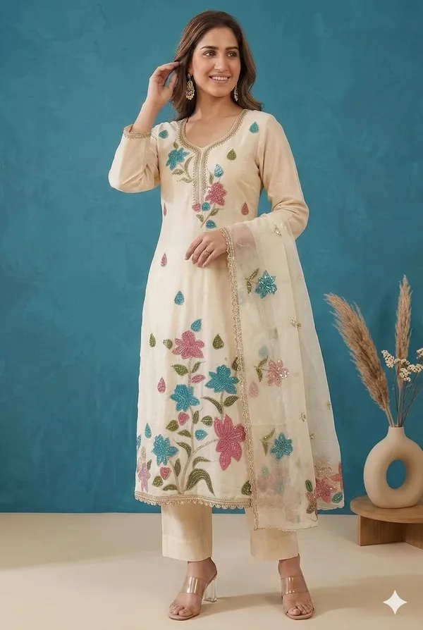 Roman_Fabric_Unstich_Suit_With_Organza_Dupatta_And_Unstich_Rayon_Bottom
