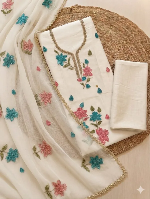 Roman_Fabric_Unstich_Suit_With_Organza_Dupatta_And_Unstich_Rayon_Bottom