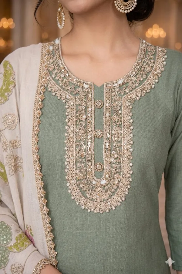 She_Girl_Women's_H.O_Fabric_Semi_Stiched_Suit_With_Brushprint_Dupatta_And_H.O_Fabric_Garara