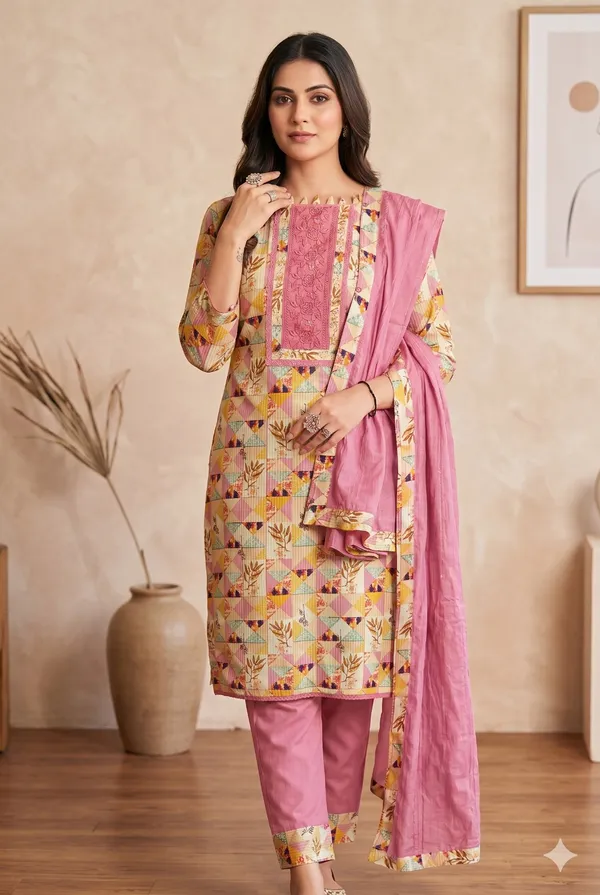She_Girl_Women's_Muslin_Fabric_Unstich_Suit