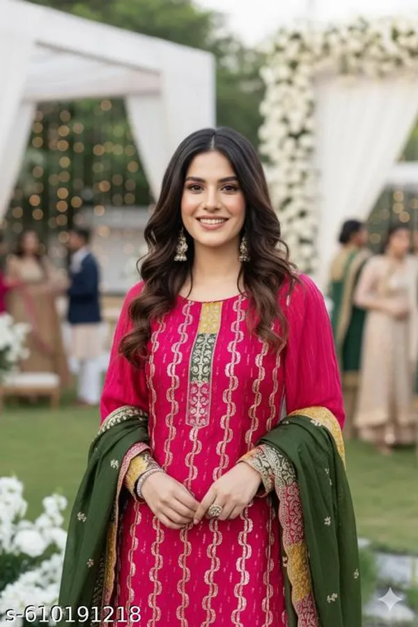 Pink_Chinon_Fabrics_Unstitched_Suit_With_Stitched_Chinon_Gharara_And_Chinon_Dupatta_For_Women