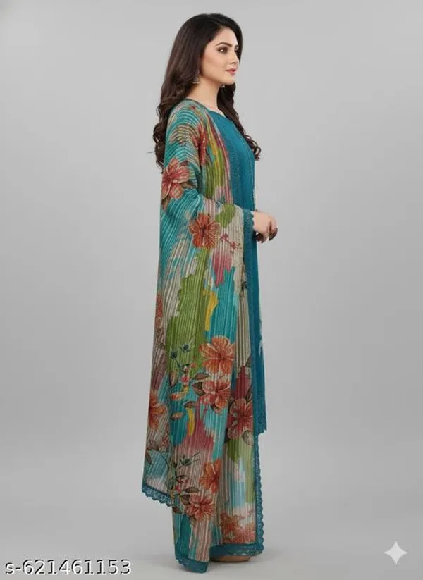 Blue_Roman_Fabric_Unstitched_Suit_With_Chiffon_Dupatta_And_Unstitched_Indo_Bottom_For_Women