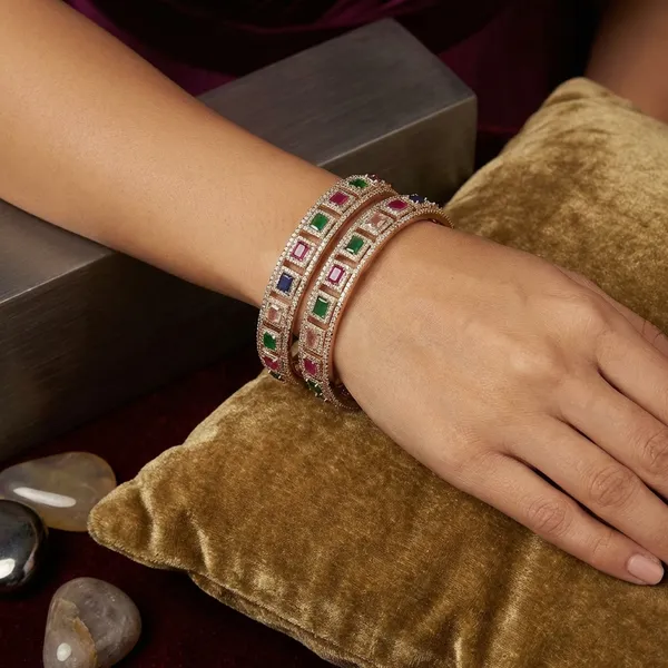 Golden_White_Alloy_Bangles_For_Women