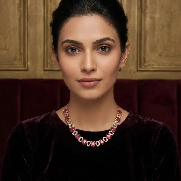 Golden_Red_Alloy_Necklace_Set_For_Women