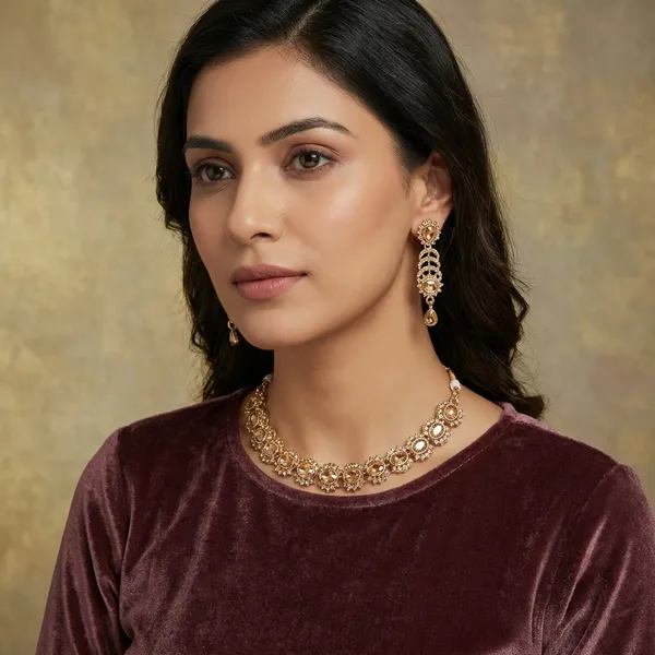 Golden_Alloy_Necklace_Set_For_Women