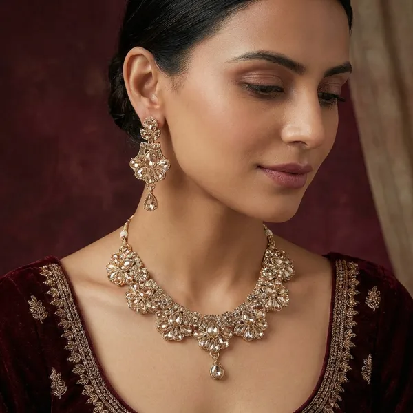 Golden_Alloy_Necklace_Set_For_Women