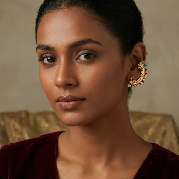 Golden_Brass_Earrings_For_Women