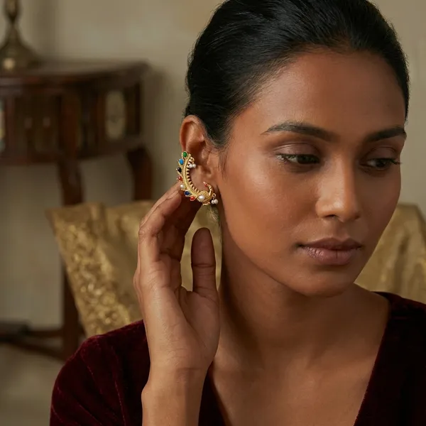 Golden_Brass_Earrings_For_Women