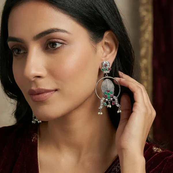 Silver_Brass_Earrings_For_Women