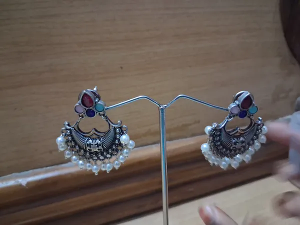 Silver_White_Brass_Earrings_For_Women