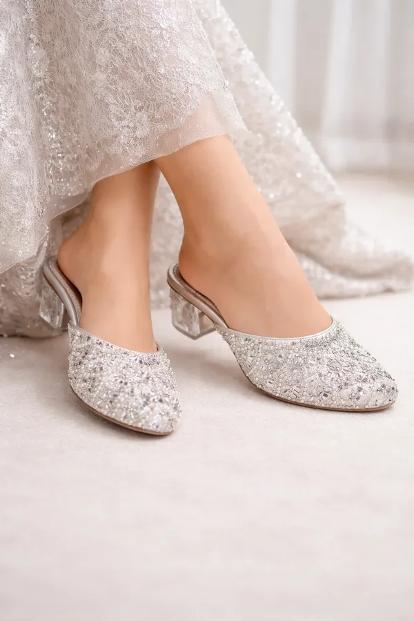 Silver_Partywear_Pearl_Work_Slip-On_Heels_For_Women