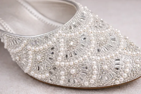 Silver_Partywear_Pearl_Work_Slip-On_Heels_For_Women